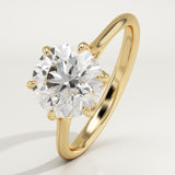 2.0 CT Round Cut Solitaire Lab-Grown Diamond Engagement Ring