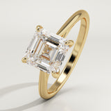 2.0 CT Asscher Cut Solitaire Lab-Grown Diamond Engagement Ring
