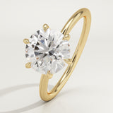 2.0 CT Round Cut Solitaire Lab-Grown Diamond Engagement Ring