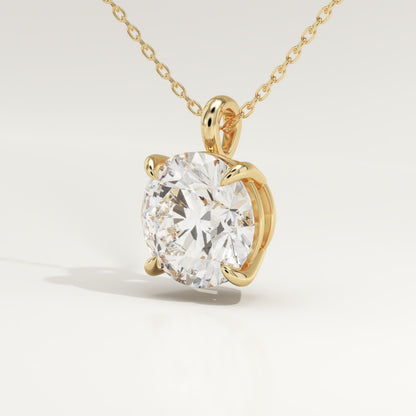 2 CT Round Lab-Grown Diamond Solitaire Necklace