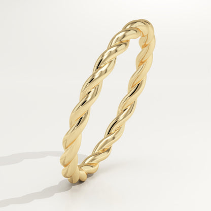 Twisted Shank Wedding Band