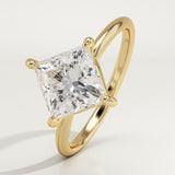 2.0 CT Princess Cut Solitaire Lab-Grown Diamond Engagement Ring