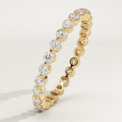 0.69 TCW Round Lab-Grown Diamond Full Eternity Wedding Band