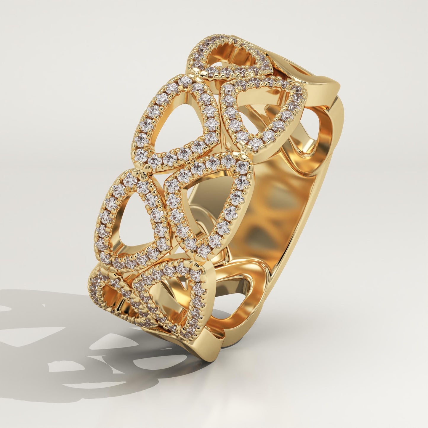 0.32 TCW Round Lab-Grown Diamond Multi Stone Wedding Band