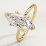 1.5 CT Marquise Cut Solitaire Lab-Grown Diamond Engagement Ring