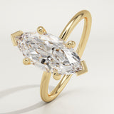 1.5 CT Marquise Cut Solitaire Lab-Grown Diamond Engagement Ring