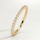 0.18 TCW Round Cut Lab-Grown Diamond Full Eternity Wedding Band