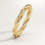 Twisted Shank Wedding Band