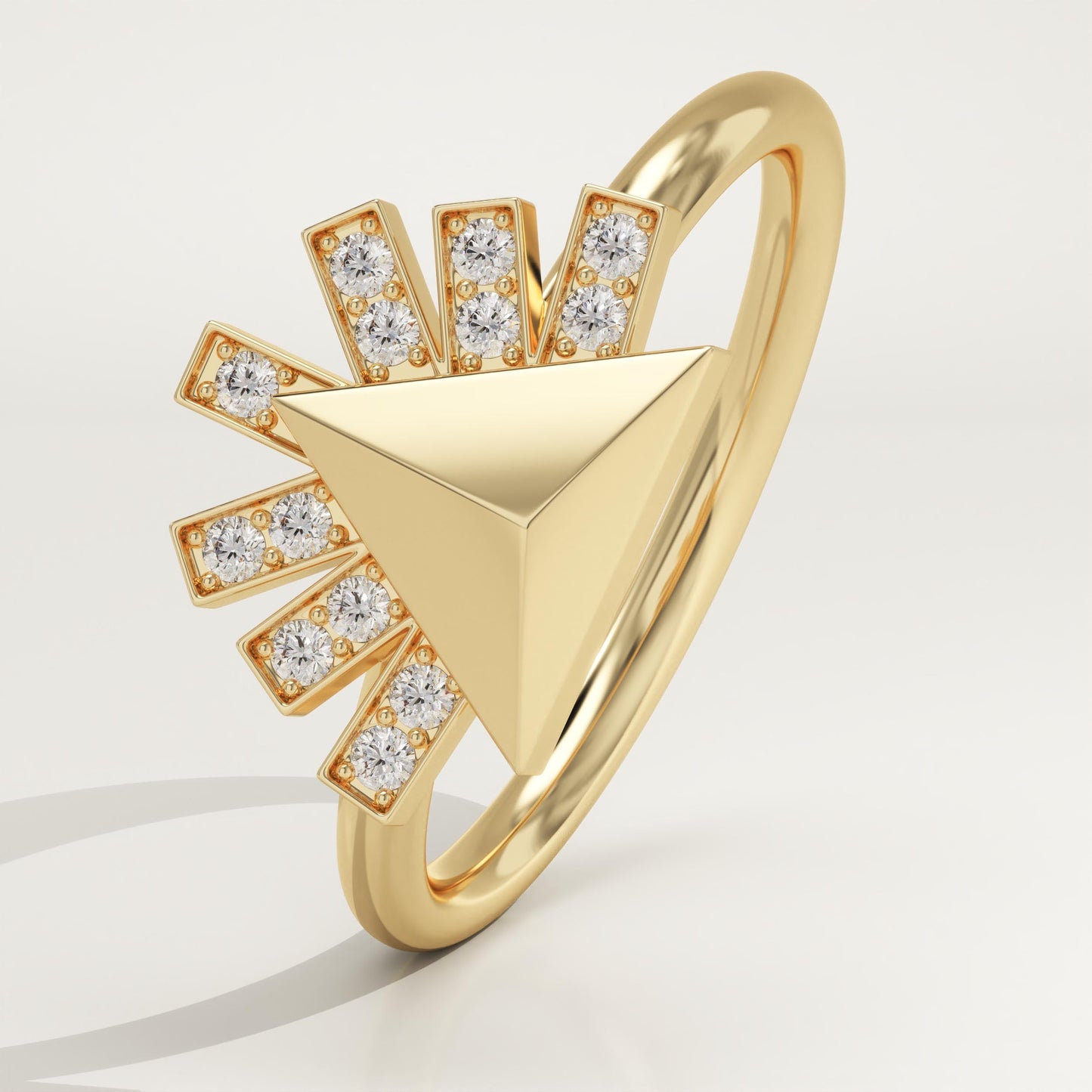 0.13 TCW Round Lab-Grown Diamond Unique Wedding Band