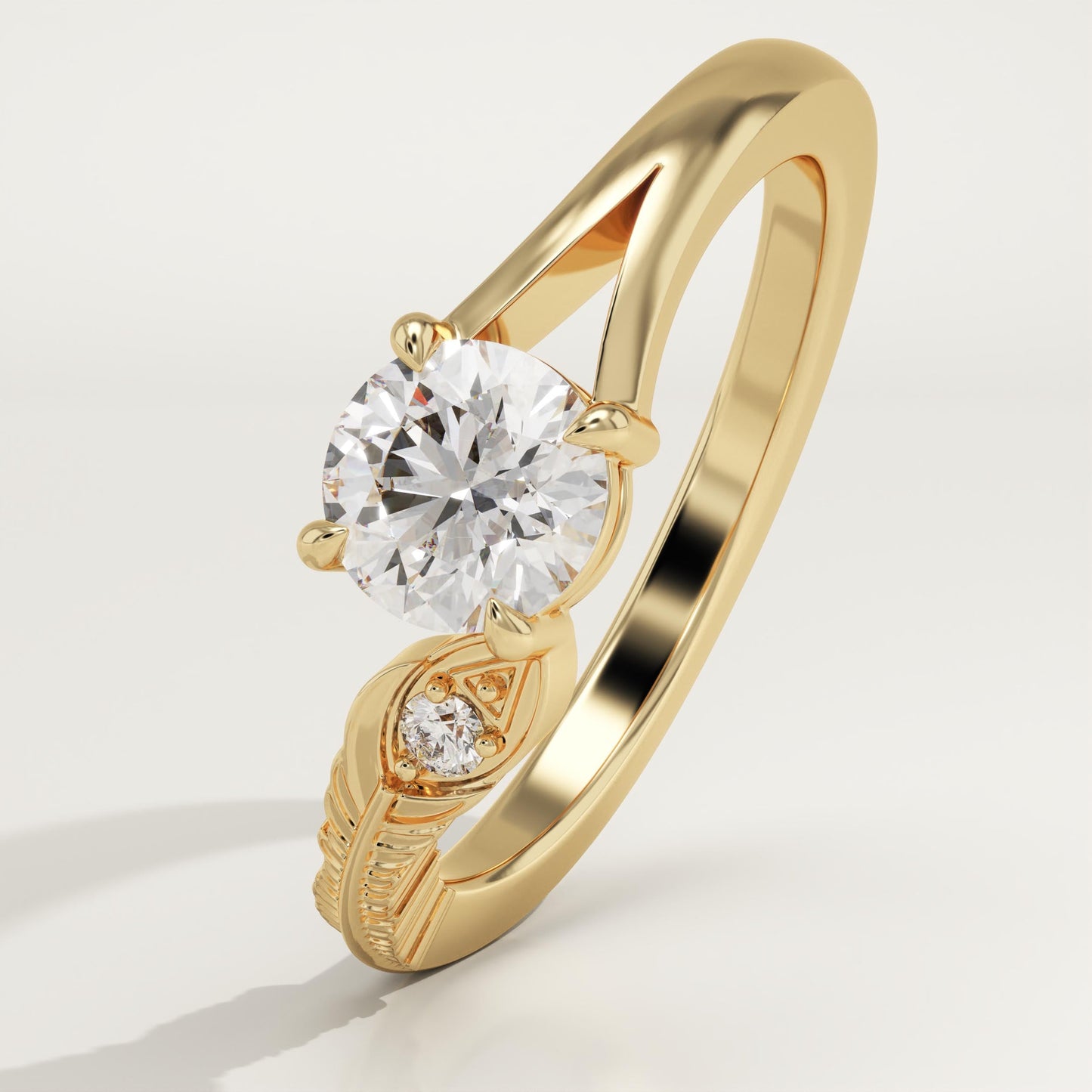 0.775 Round Cut Toi Et Moi Lab-Grown Diamond Engagement Ring