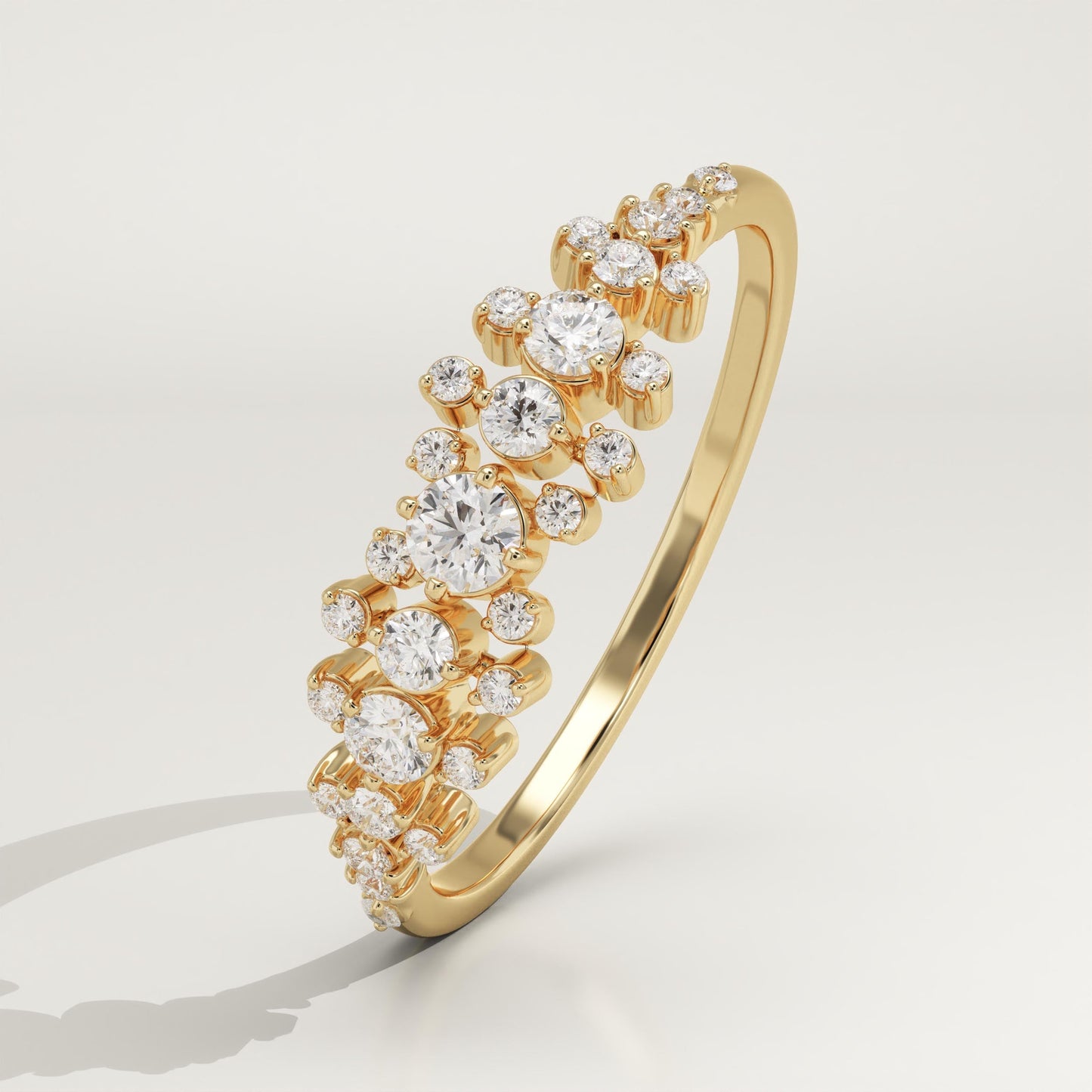 0.278 TCW Round Lab-Grown Diamond Multi Stone Wedding Band