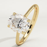 1.5 CT Oval Cut Solitaire Lab-Grown Diamond Engagement Ring