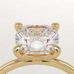 2.0 CT Cushion Cut Solitaire Lab-Grown Diamond Engagement Ring