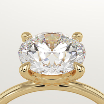 Round Cut Solitaire Lab-Grown Diamond Engagement Ring