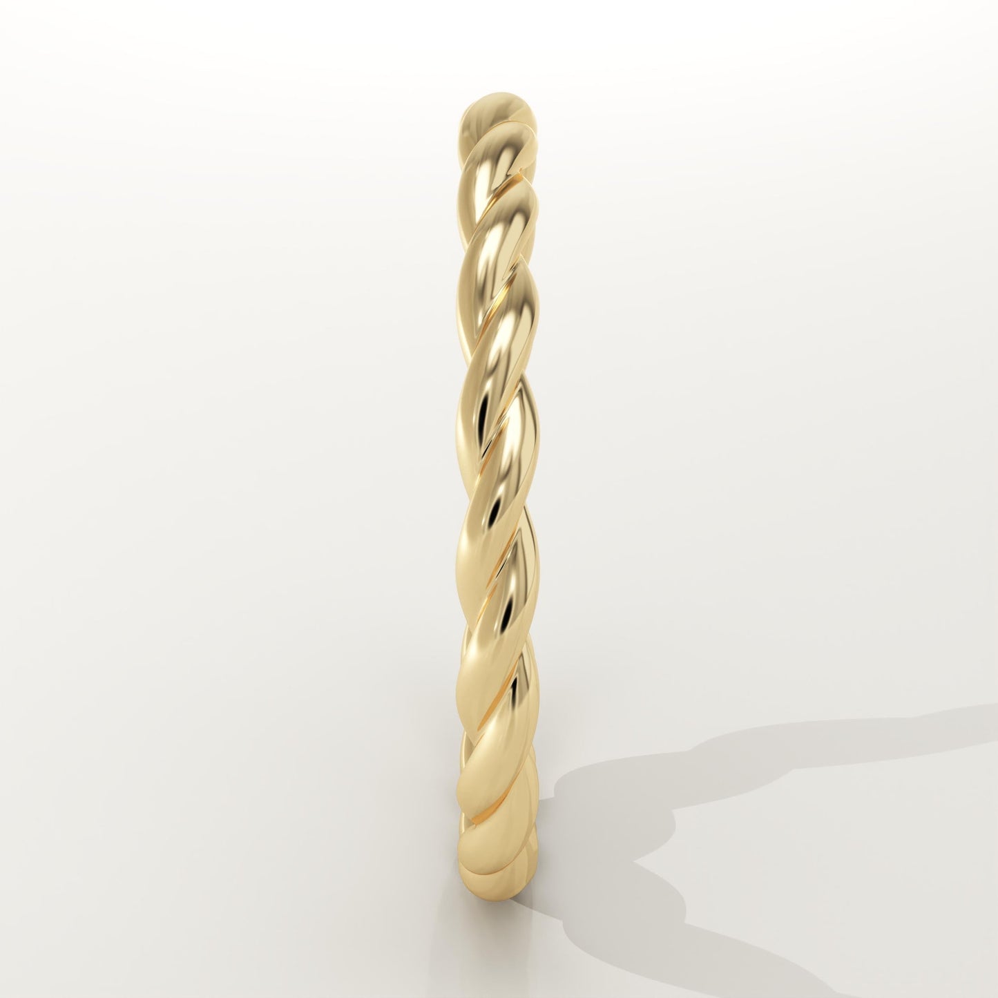 Twisted Shank Wedding Band