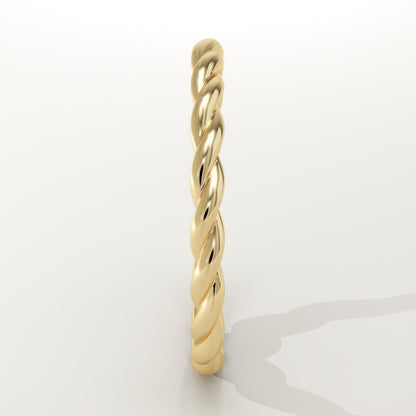 Twisted Shank Wedding Band