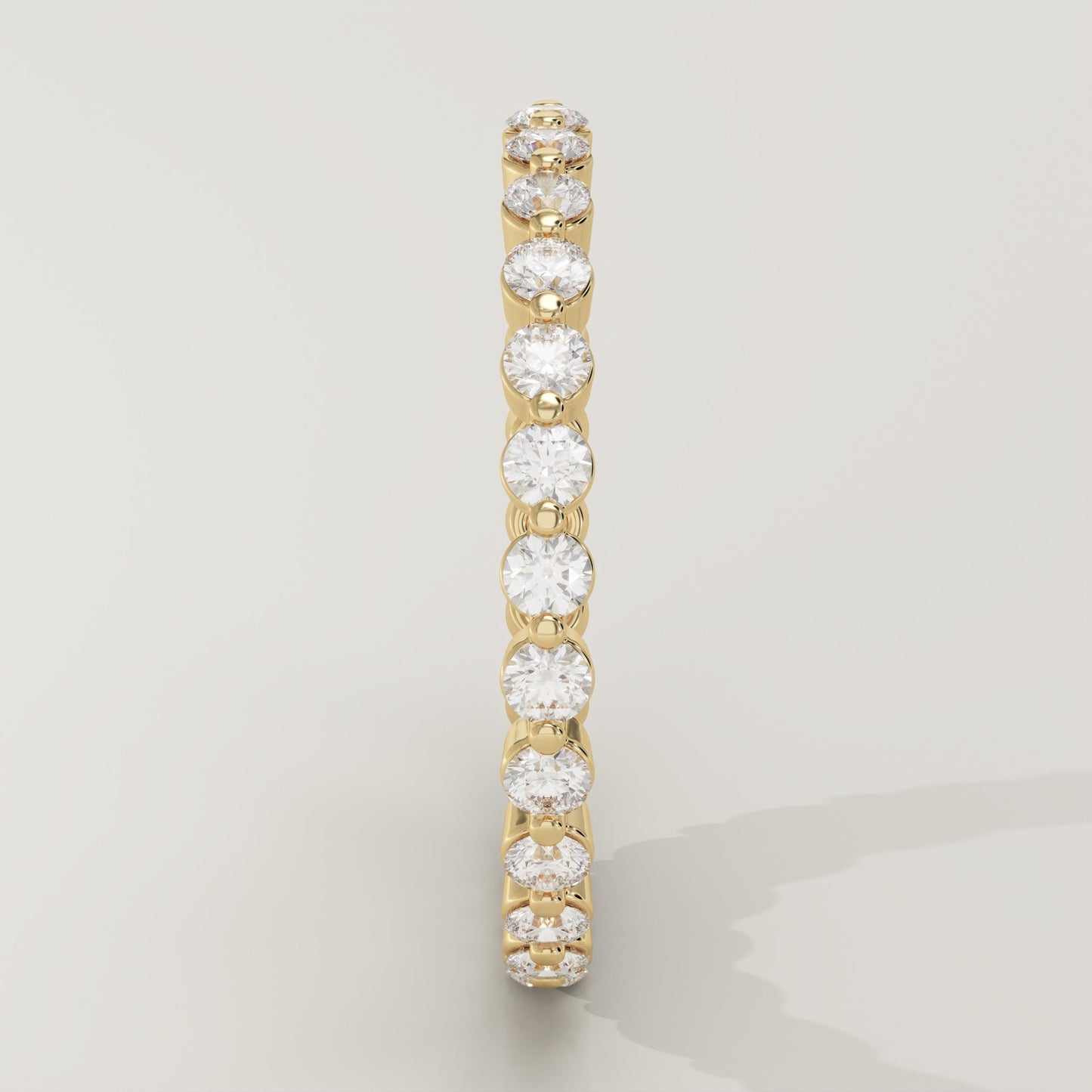 0.69 TCW Round Lab-Grown Diamond Full Eternity Wedding Band