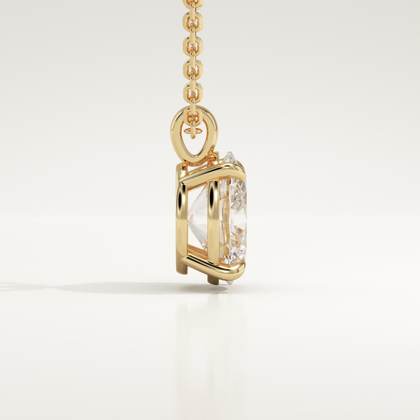 2 CT Oval Lab-Grown Diamond Solitaire Necklace