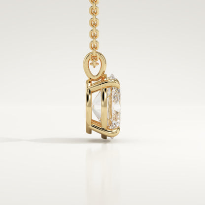 2 CT Oval Lab-Grown Diamond Solitaire Necklace