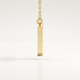 0.17 TCW Round Lab-Grown Diamond T Initial Necklace