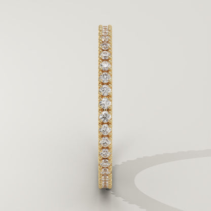 0.33 TCW Round Lab-Grown Diamond Full Eternity Wedding Band
