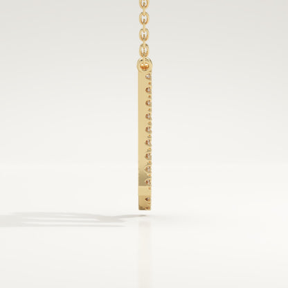 0.204 TCW Round Lab-Grown Diamond Virgo Zodiac Necklace