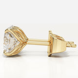 1 TCW Round Lab-Grown Diamond Stud Earrings
