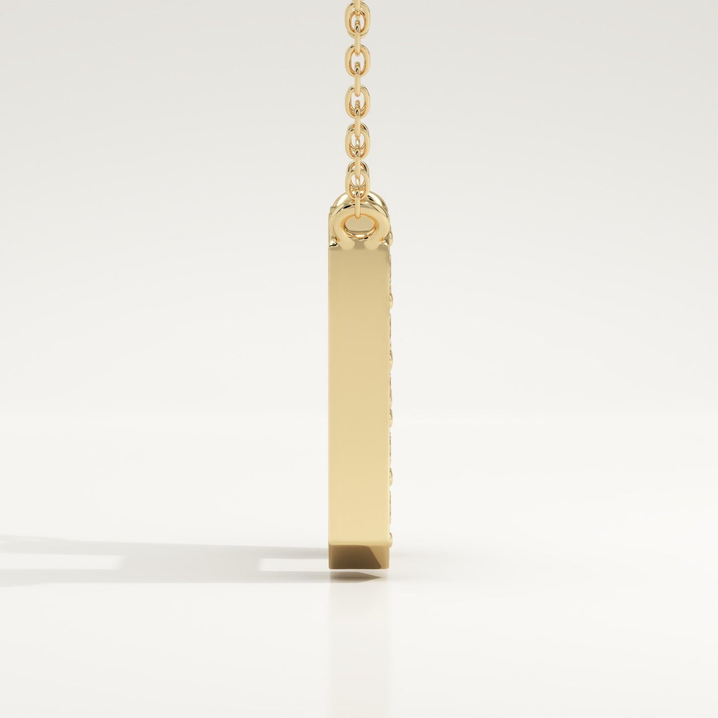 0.36 TCW Round Lab-Grown Diamond H Initial Necklace