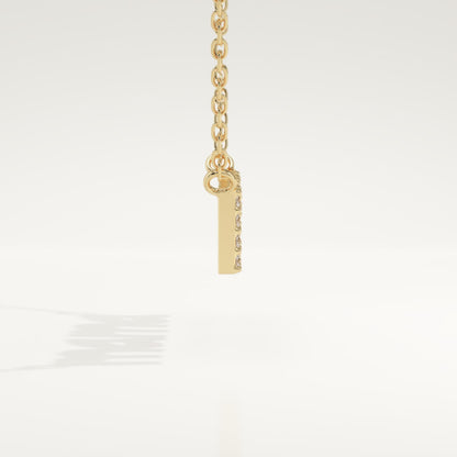 0.17 TCW Round Lab-Grown Diamond Mama Charm Necklace