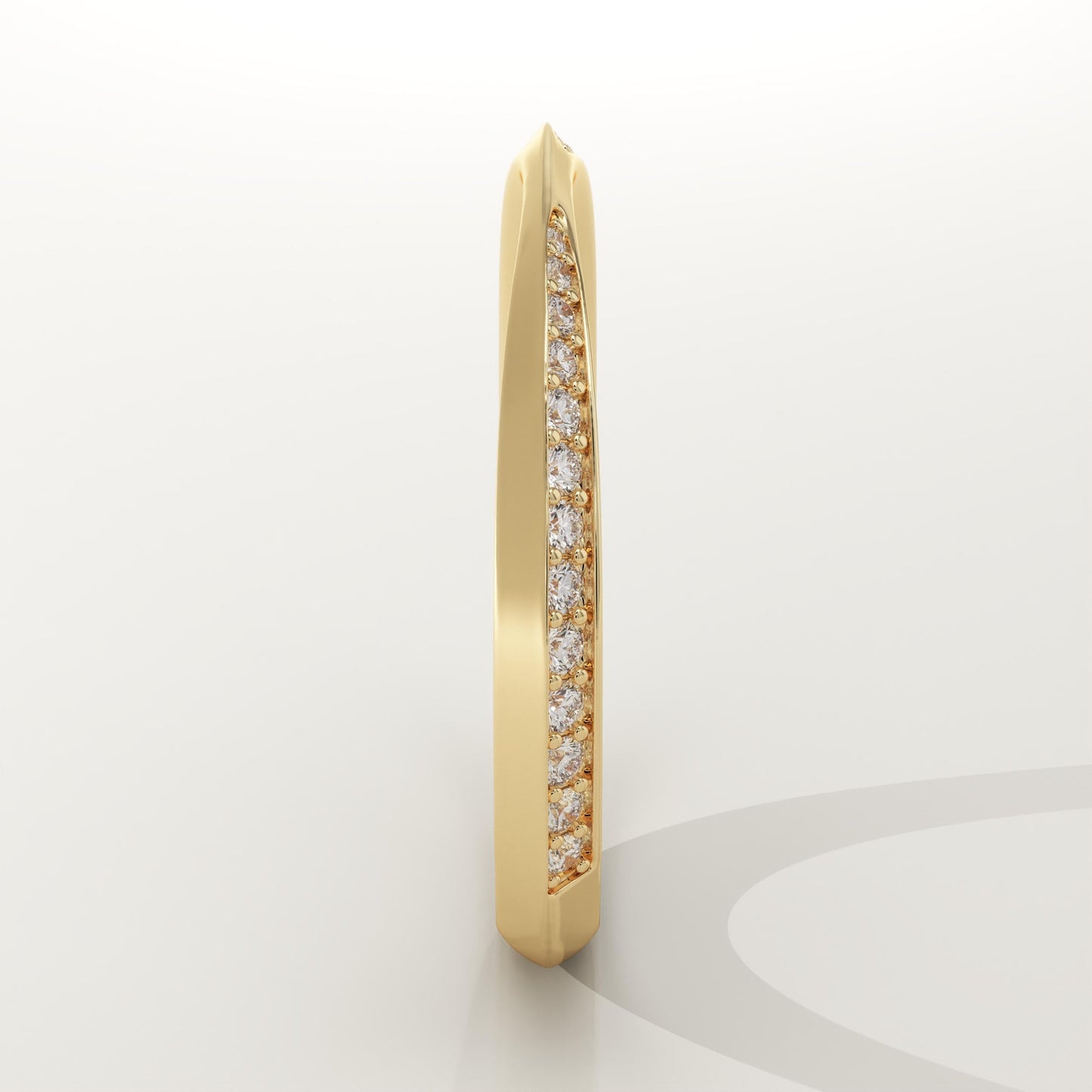 0.16 TCW Round Lab-Grown Diamond Channel Setting Wedding Band