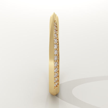 0.16 TCW Round Lab-Grown Diamond Channel Setting Wedding Band