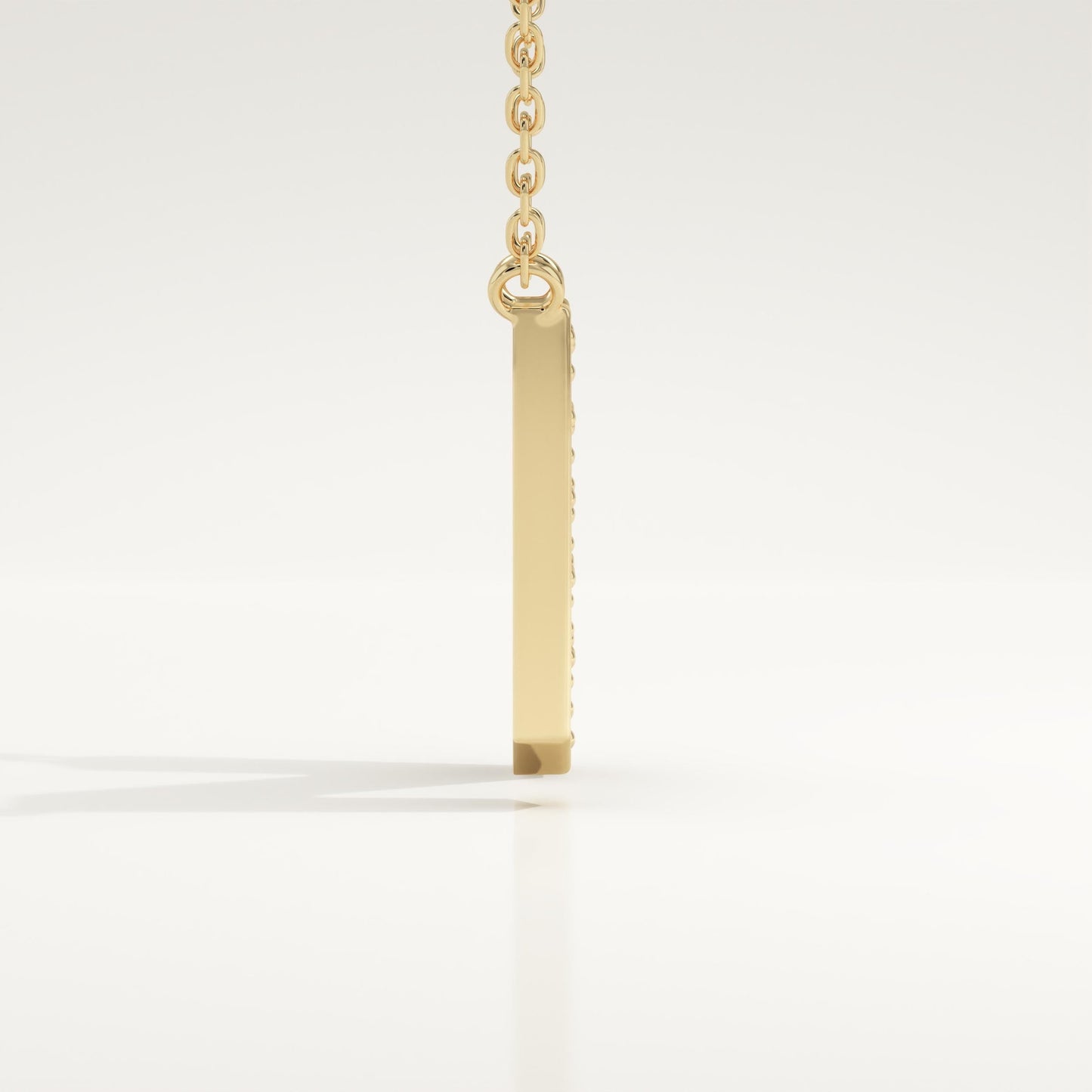 0.31 TCW Round Lab-Grown Diamond N Initial Necklace