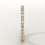 0.74 TCW Round Cut Lab-Grown Diamond Full Eternity Wedding Band