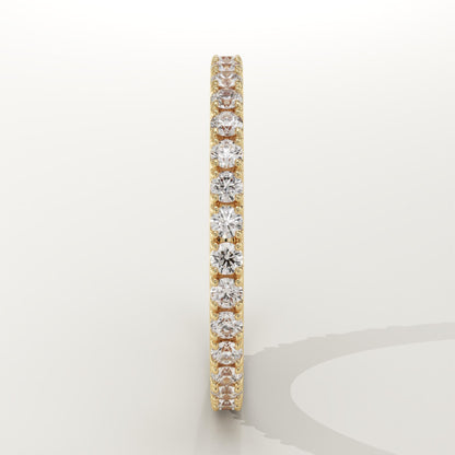 0.74 TCW Round Lab-Grown Diamond Full Eternity Wedding Band
