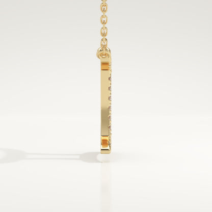 0.13 TCW Round Lab-Grown Diamond Gemini Zodiac Necklace