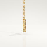 0.103 TCW Round Lab-Grown Diamond Pisces Constellation Necklace