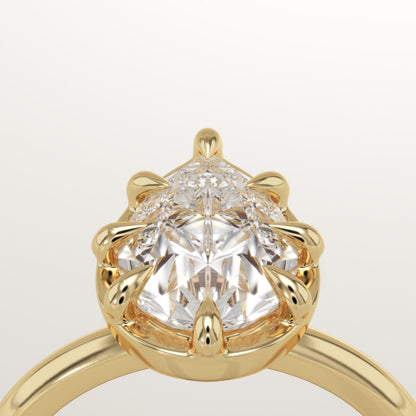 Pear Cut Solitaire Lab-Grown Diamond Engagement Ring