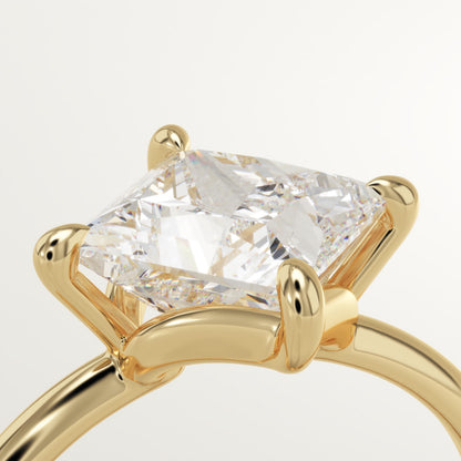 Princess Cut Solitaire Lab-Grown Diamond Engagement Ring