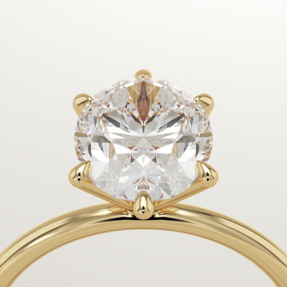 Oval Cut Solitaire Lab-Grown Diamond Engagement Ring