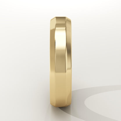 Beveled Edge Wedding Band