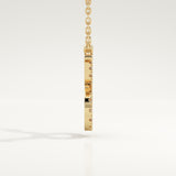 0.12 TCW Round Lab-Grown Diamond Taurus Zodiac Necklace