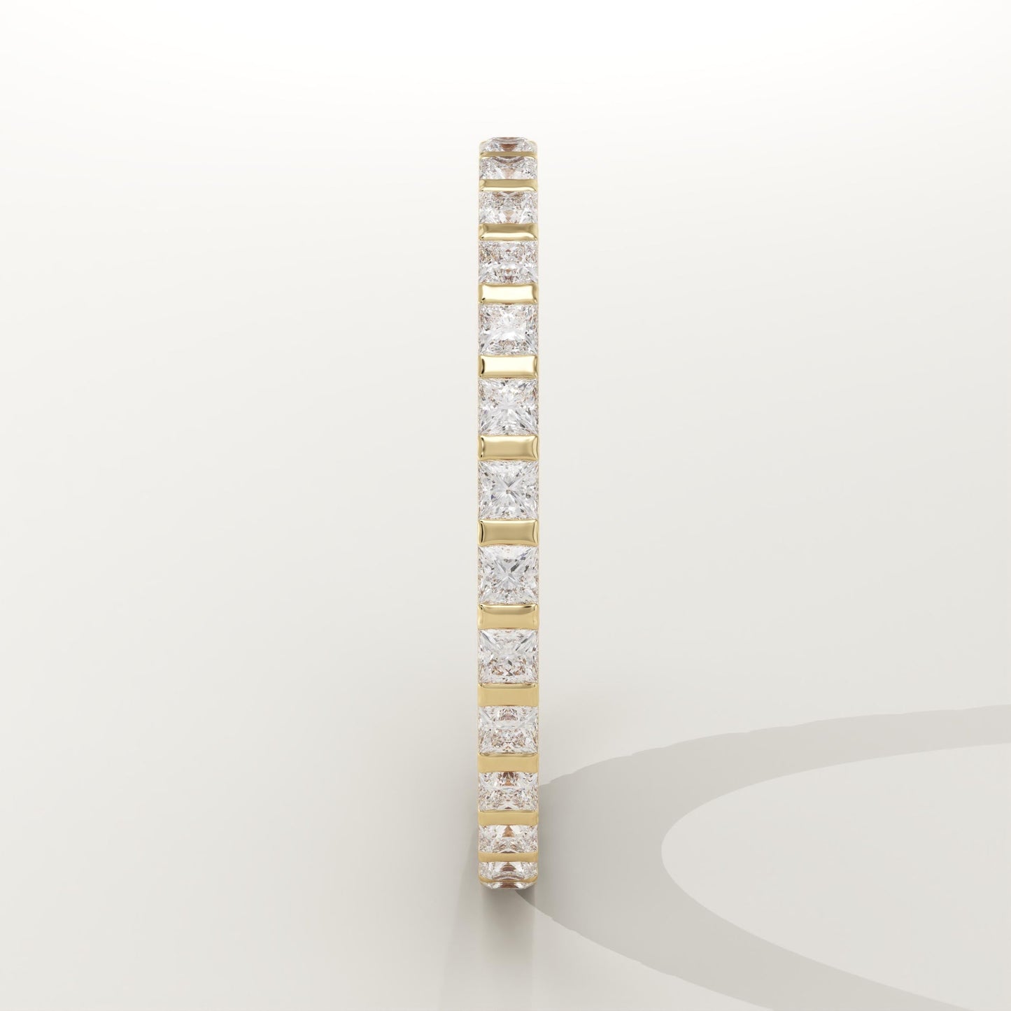 0.54 TCW Princess Lab-Grown Diamond Full Eternity Wedding Band