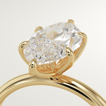 1.75 CT Marquise Cut Solitaire Moissanite Engagement Ring