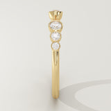 0.22 TCW Round Cut Lab-Grown Diamond Wedding Band