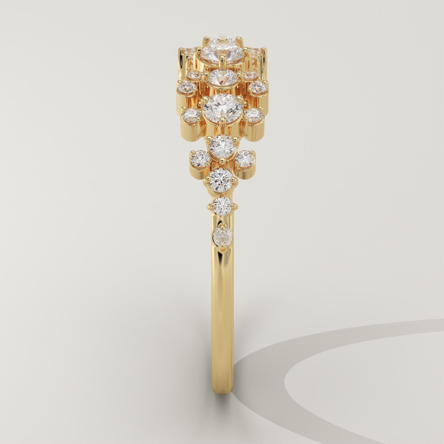 0.278 TCW Round Lab-Grown Diamond Multi Stone Wedding Band