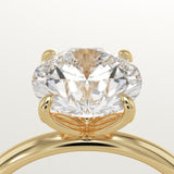 1.5 CT Round Cut Solitaire Lab-Grown Diamond Engagement Ring