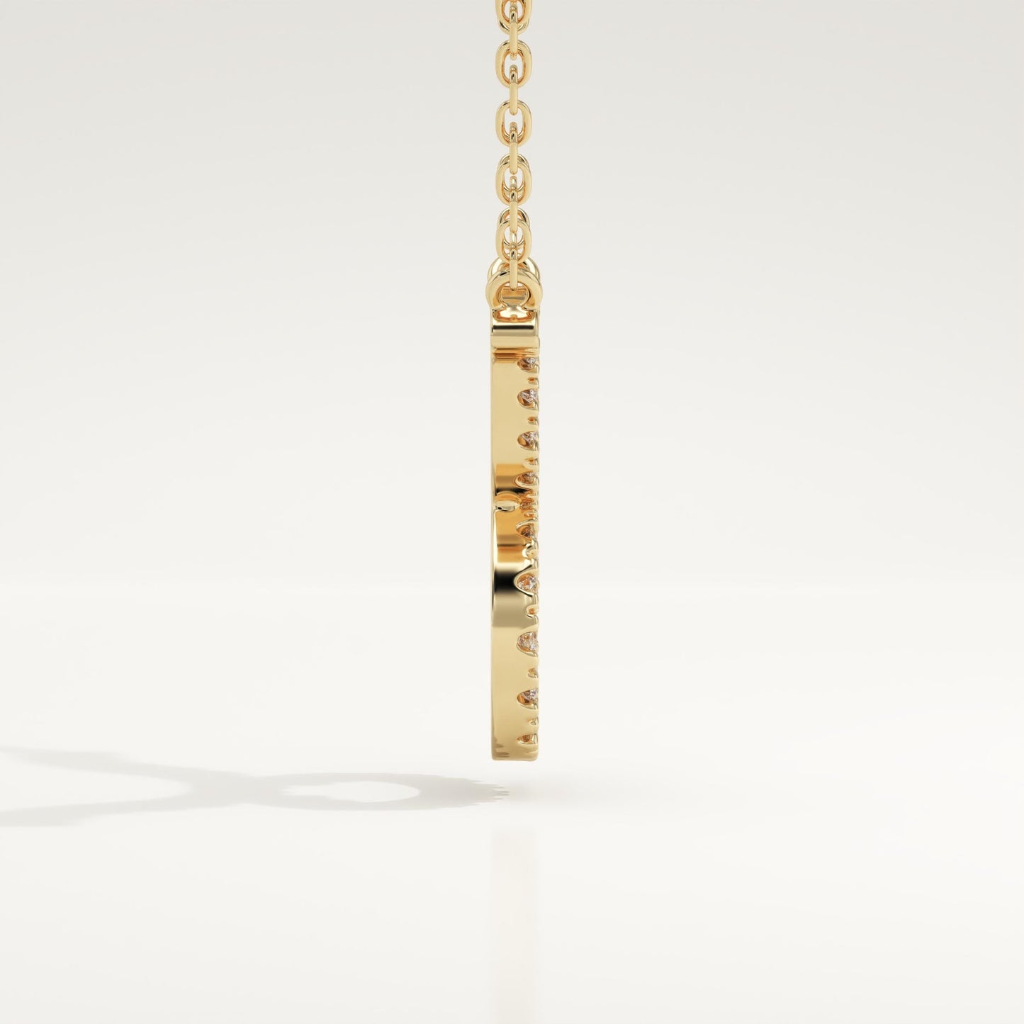 0.12 TCW Round Lab-Grown Diamond Taurus Zodiac Necklace