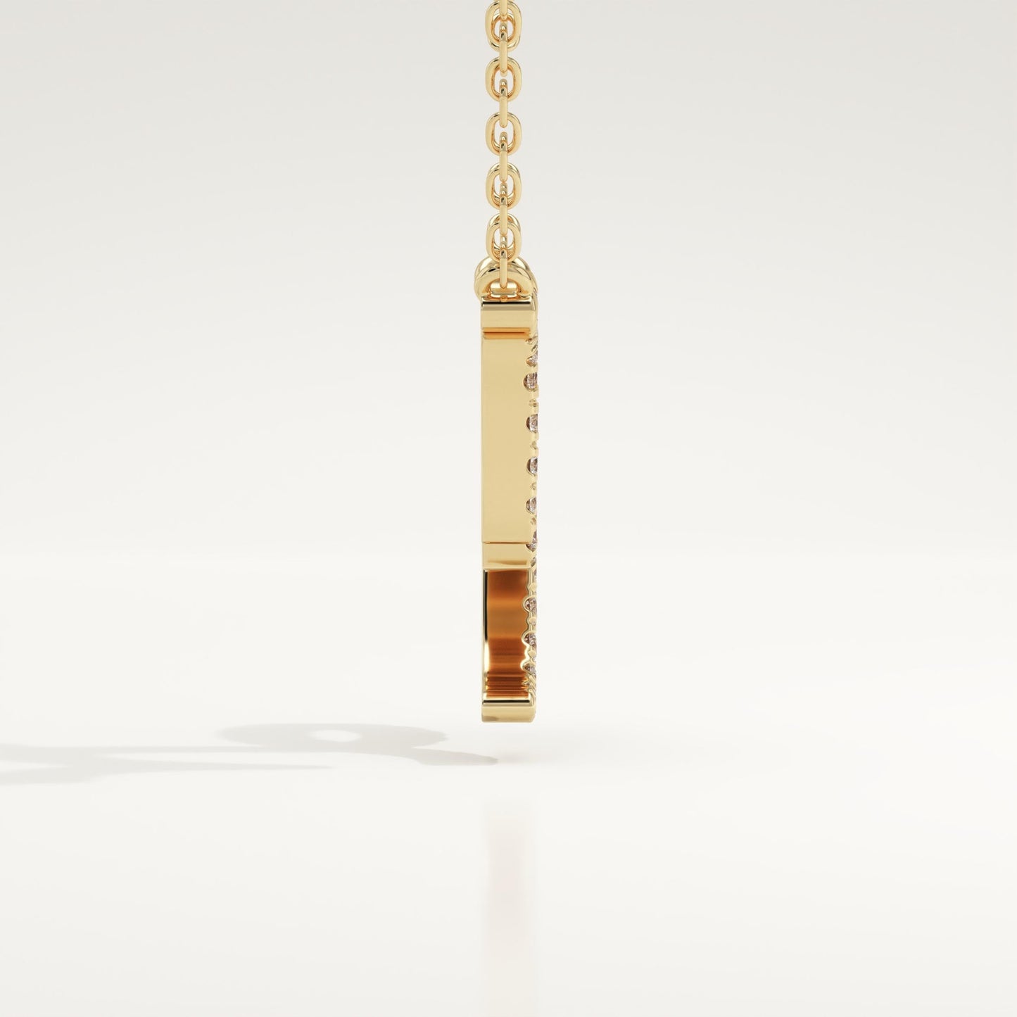 0.108 TCW Round Lab-Grown Diamond Capricon Zodiac Necklace