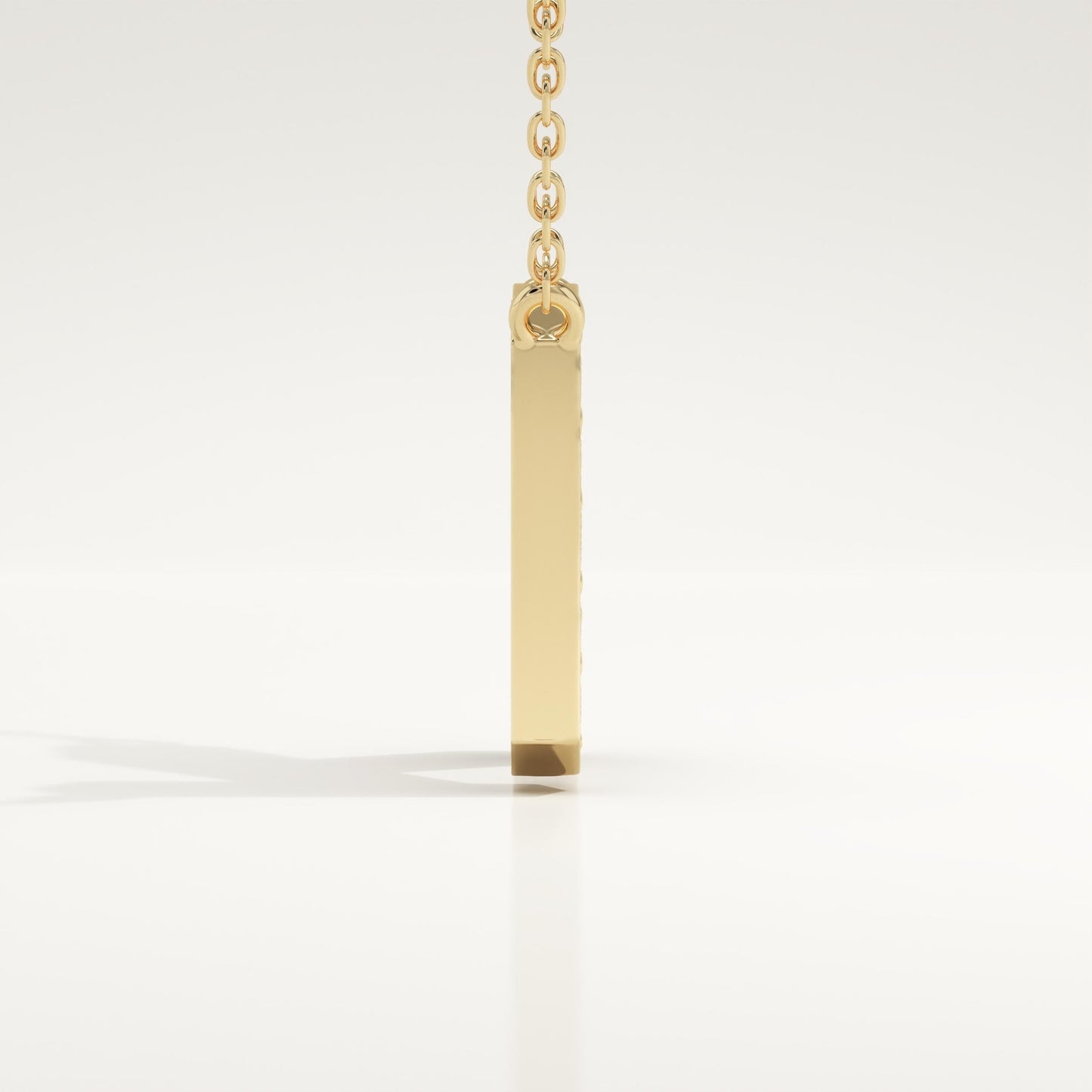 0.27 TCW Round Lab-Grown Diamond K Initial Necklace
