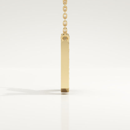 0.27 TCW Round Lab-Grown Diamond K Initial Necklace